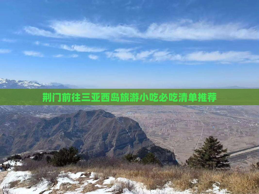 荆门前往三亚西岛旅游小吃