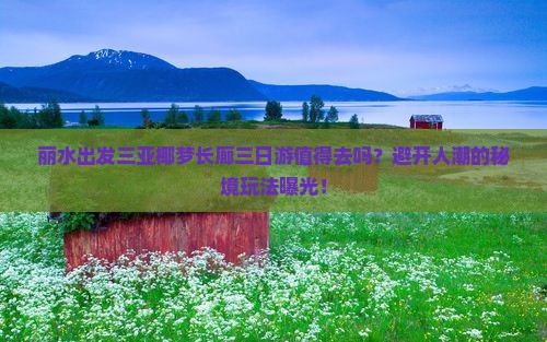 丽水出发三亚椰梦长廊三日游