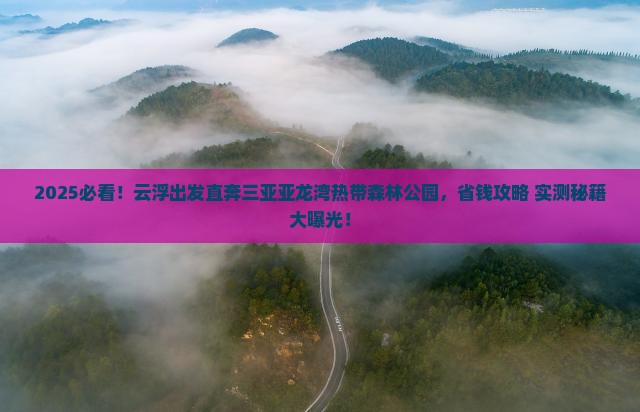 云浮去三亚亚龙湾热带森林公园旅行社
