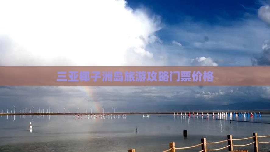 兰州去三亚椰子洲岛门票