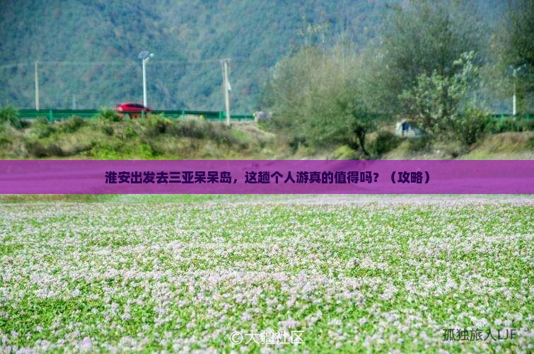 淮安前往三亚呆呆岛个人游