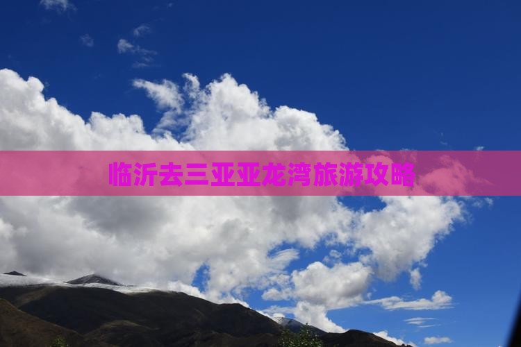 临沂去三亚亚龙湾旅游