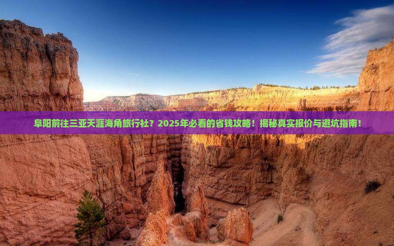 阜阳前往三亚天涯海角旅行社