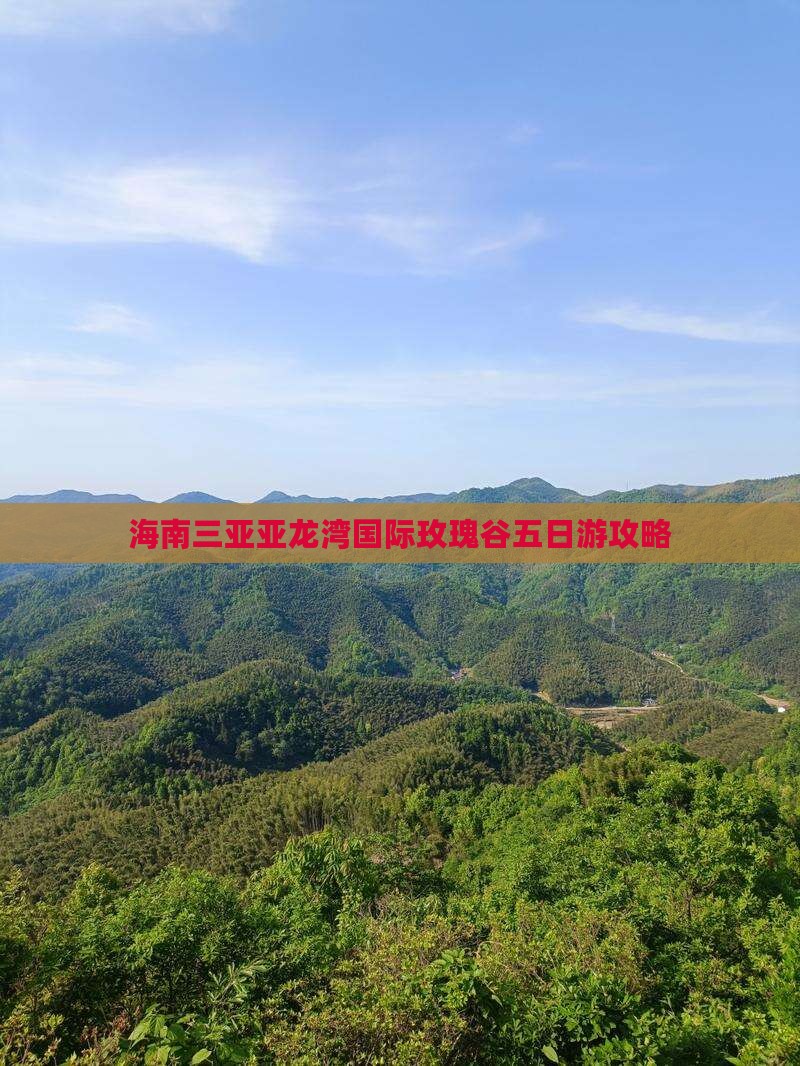 深圳去三亚亚龙湾国际玫瑰谷五日游