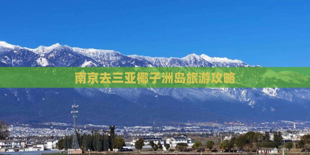 南京去三亚椰子洲岛攻略