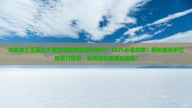 阜新去三亚西岛大型旅游团