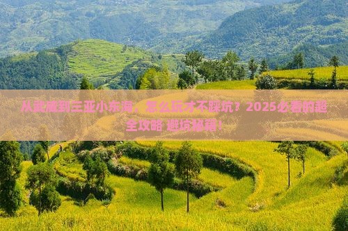 武威去三亚小东海攻略