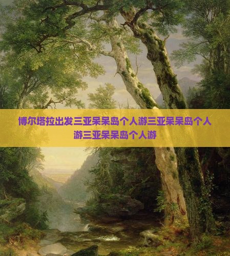 博尔塔拉出发三亚呆呆岛个人游