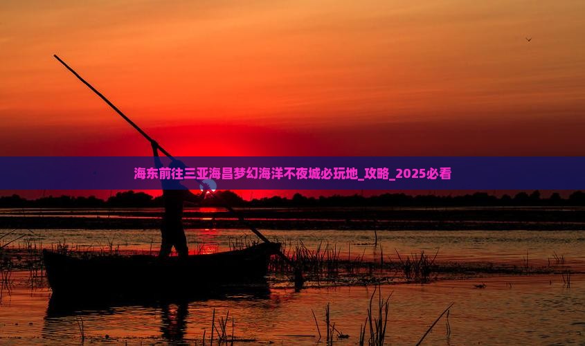 海东前往三亚海昌梦幻海洋不夜城必玩地