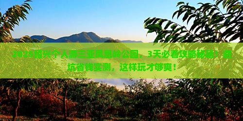 绍兴去三亚凤凰岭公园个人游