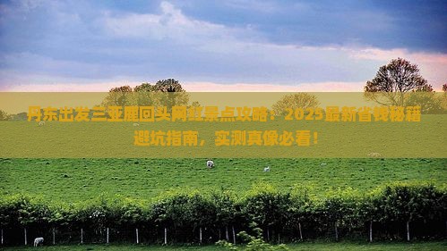 丹东出发三亚鹿回头旅游网红地点