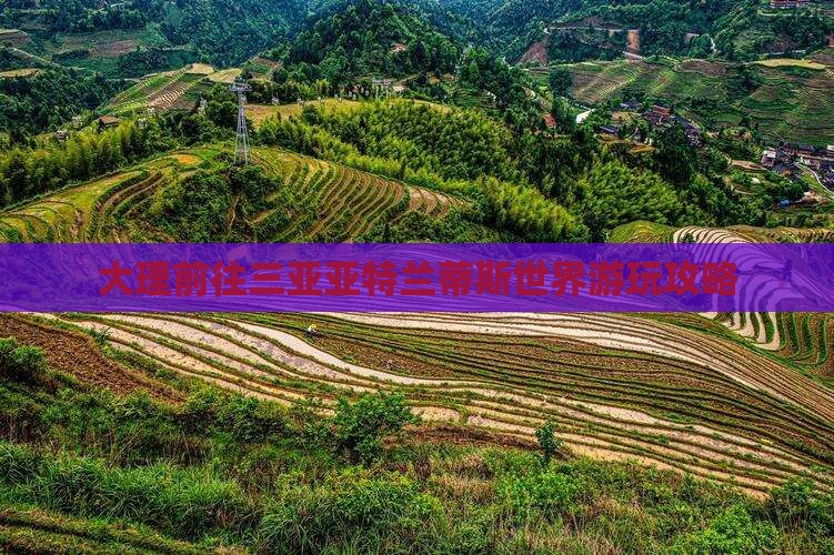 大理前往三亚亚特兰蒂斯水世界攻略