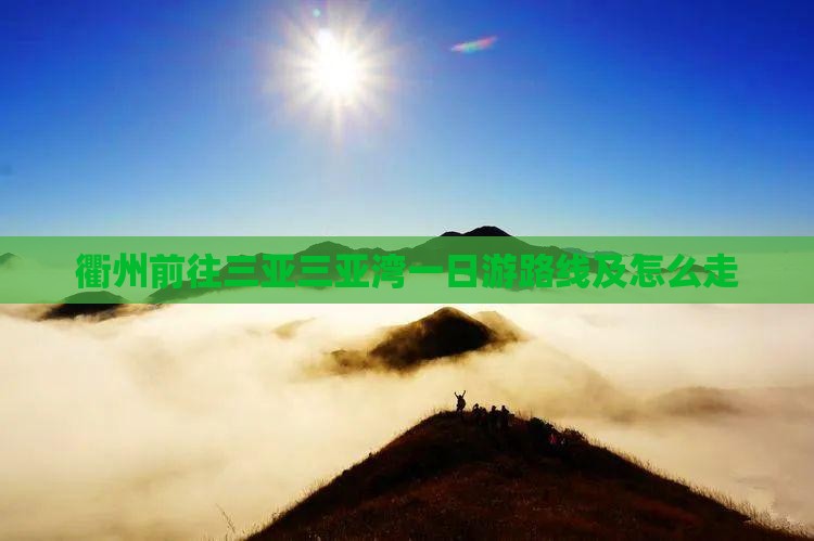 衢州前往三亚三亚湾一日游