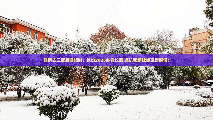 昆明去三亚后海旅游