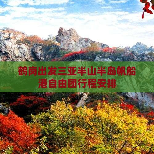 鹤岗出发三亚半山半岛帆船港自由团