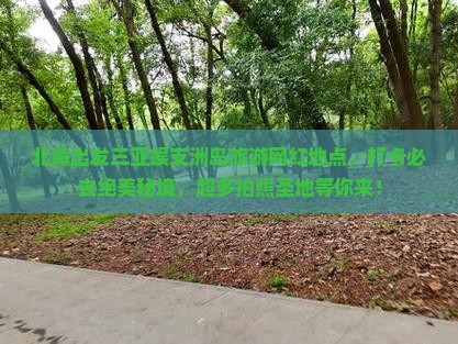 北海出发三亚蜈支洲岛旅游网红地点