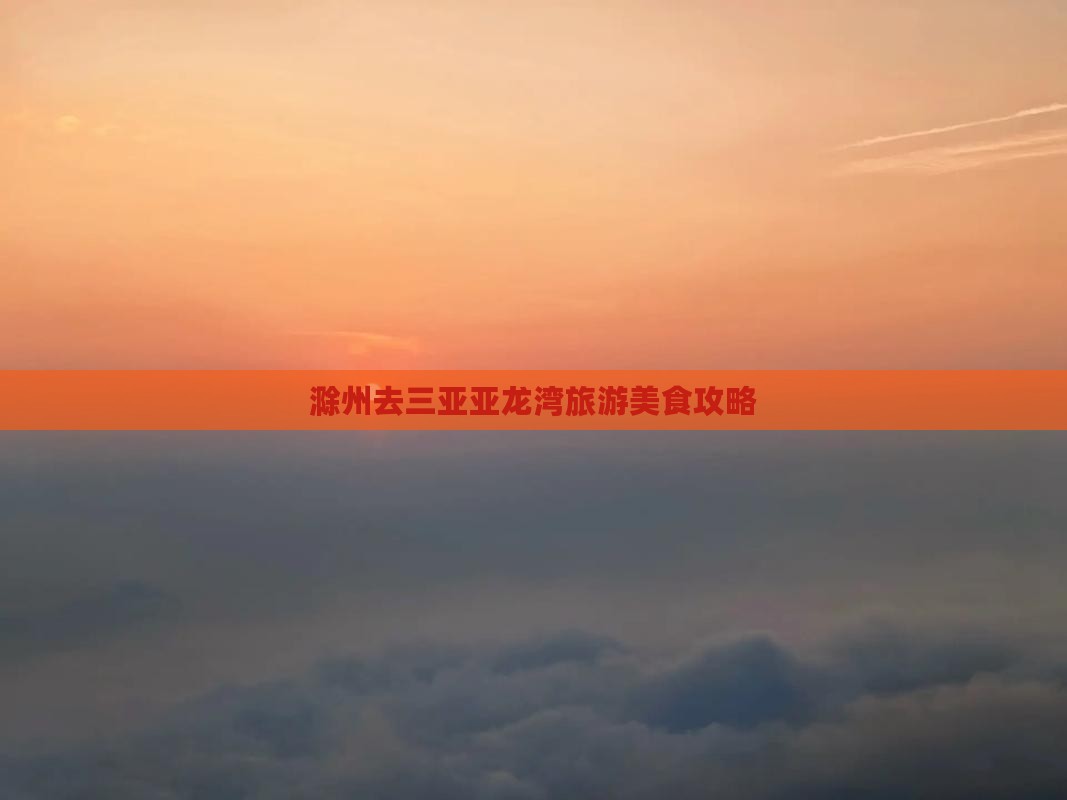 滁州去三亚亚龙湾旅游小吃