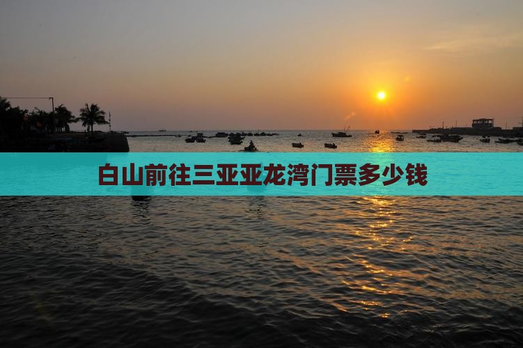 白山前往三亚亚龙湾门票