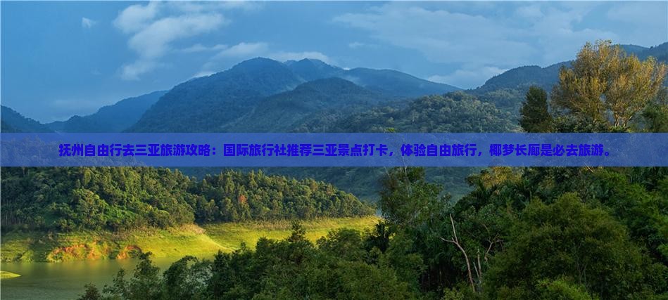 抚州去三亚椰梦长廊旅游打卡点