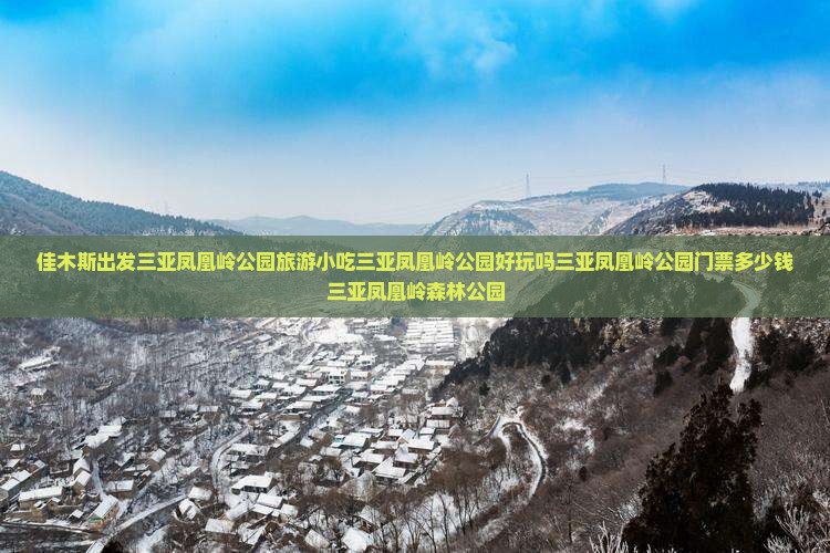 佳木斯出发三亚凤凰岭公园旅游小吃