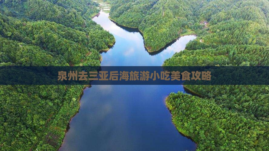 泉州去三亚后海旅游小吃