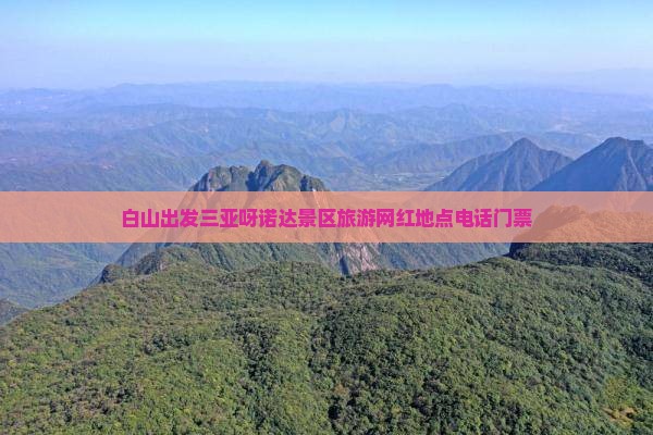 白山出发三亚呀诺达景区旅游网红地点