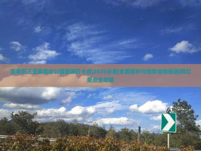 宜春出发三亚凤凰岭公园旅游打卡点
