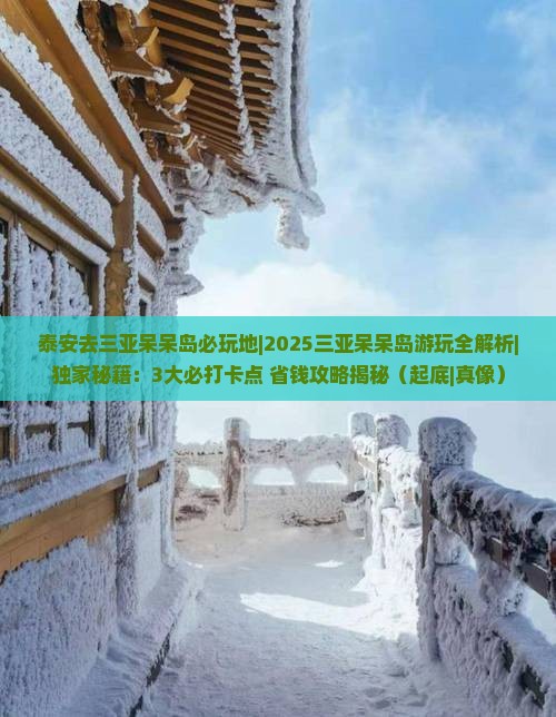 泰安去三亚呆呆岛必玩地