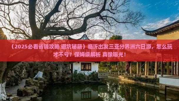 临沂前往三亚分界洲岛六日游