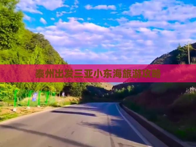 泰州出发三亚小东海个人游