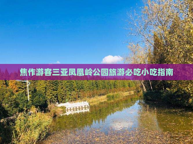 焦作去三亚凤凰岭公园旅游小吃