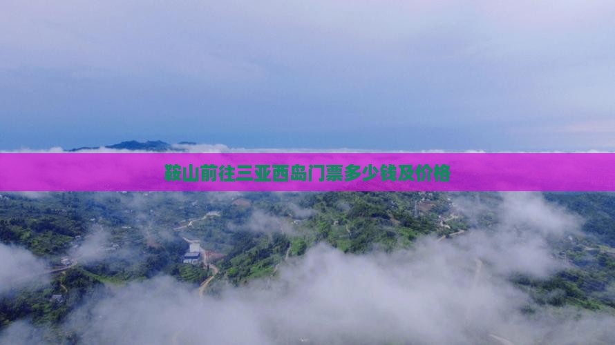 鞍山前往三亚西岛门票