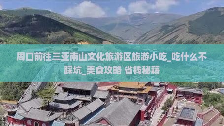 周口前往三亚南山文化旅游区旅游小吃