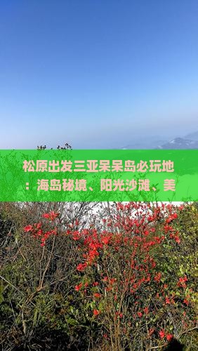 松原出发三亚呆呆岛必玩地