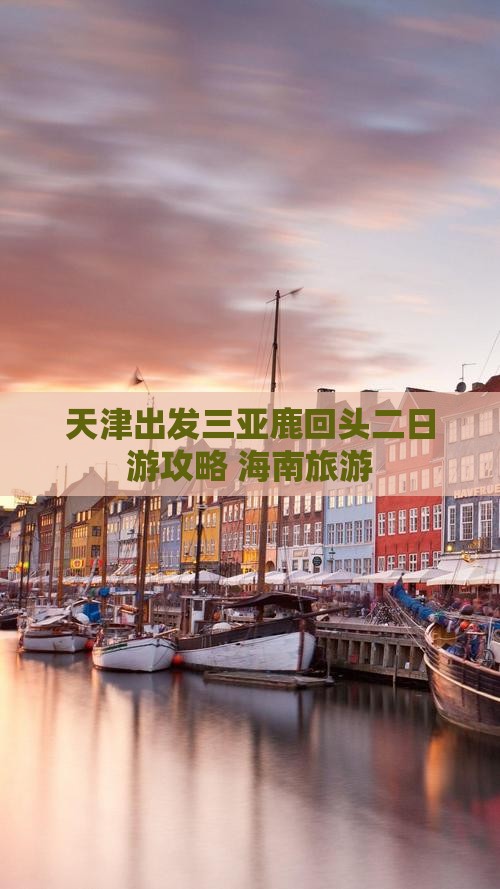 天津出发三亚鹿回头二日游