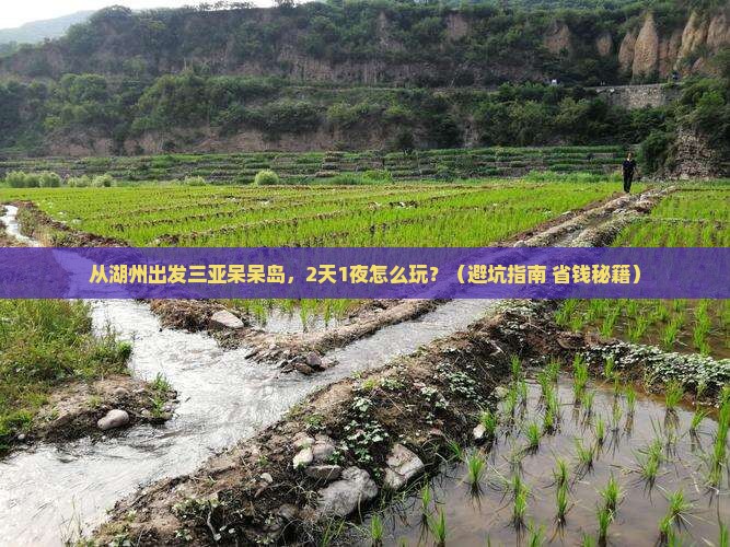 湖州出发三亚呆呆岛个人游