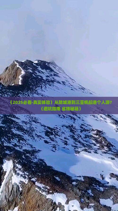 防城港出发三亚半山半岛帆船港个人游
