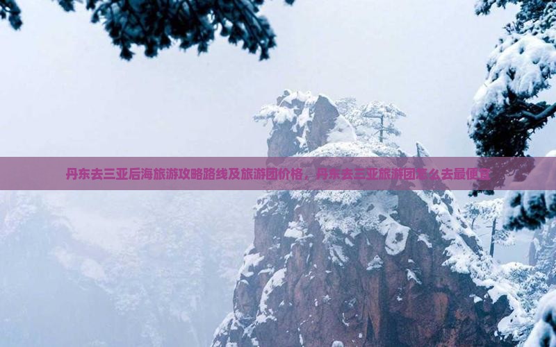 丹东去三亚后海旅游