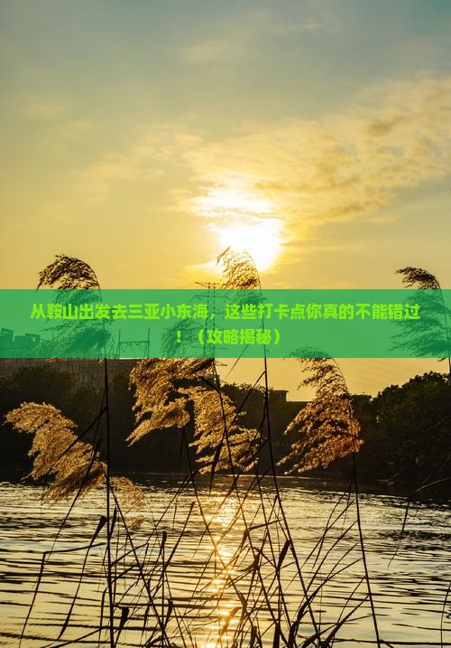鞍山出发三亚小东海旅游打卡点