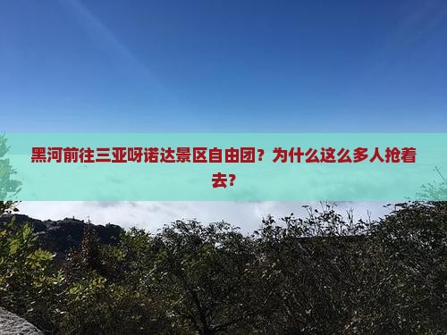 黑河前往三亚呀诺达景区自由团