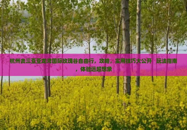 杭州去三亚亚龙湾国际玫瑰谷自由行