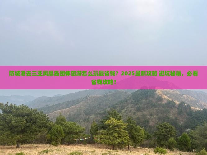 防城港去三亚凤凰岛团体旅游