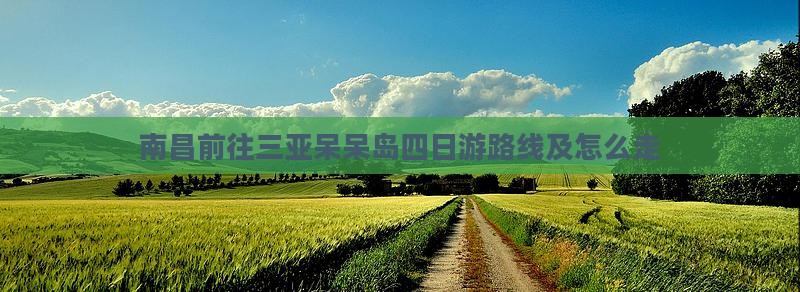 南昌前往三亚呆呆岛四日游