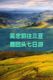 吴忠前往三亚鹿回头七日游