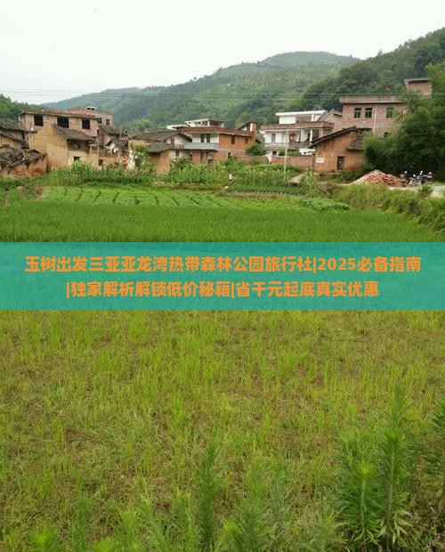 玉树出发三亚亚龙湾热带森林公园旅行社