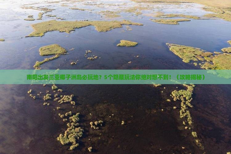南阳出发三亚椰子洲岛必玩地