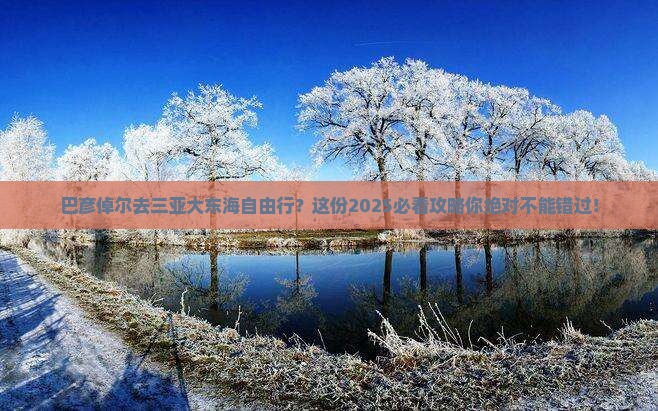 巴彦倬尔去三亚大东海自由行