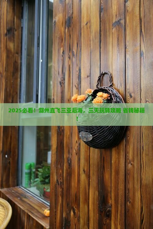 滁州去三亚后海三日游