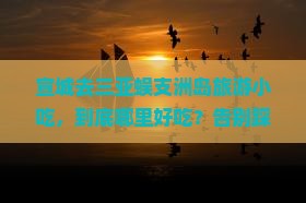 宣城去三亚蜈支洲岛旅游小吃
