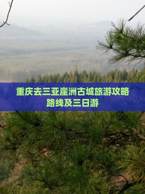 重庆去三亚崖洲古城旅游